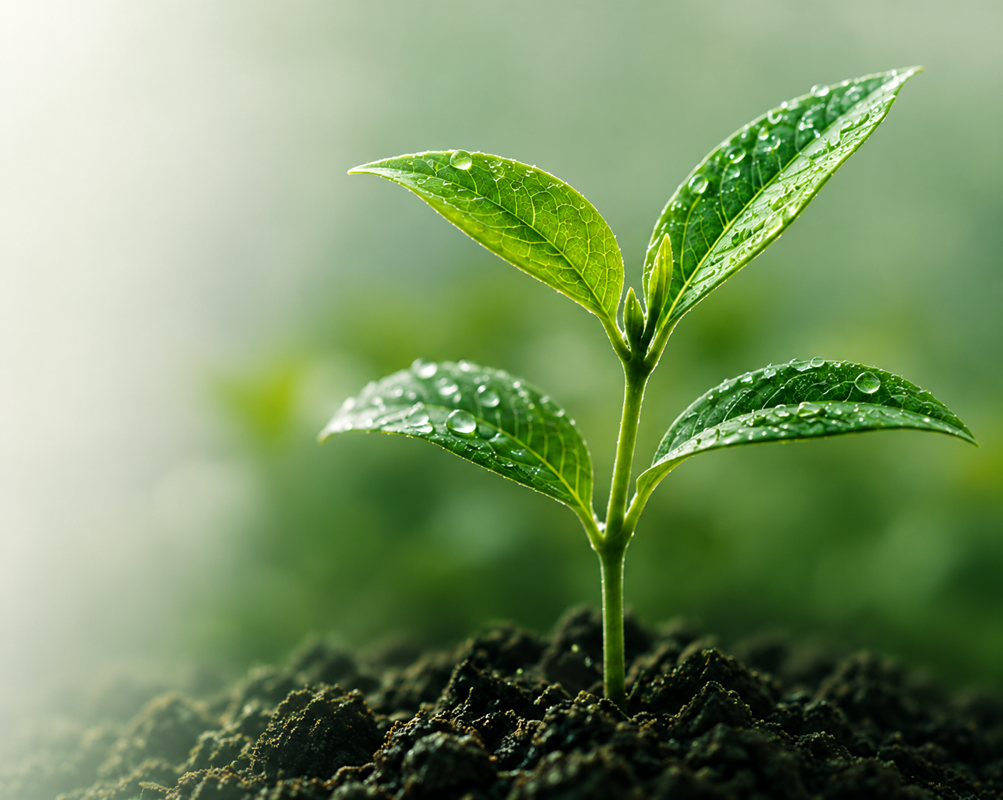 Green crops close-up